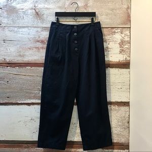 OAK + FORT // high-waisted cropped trousers